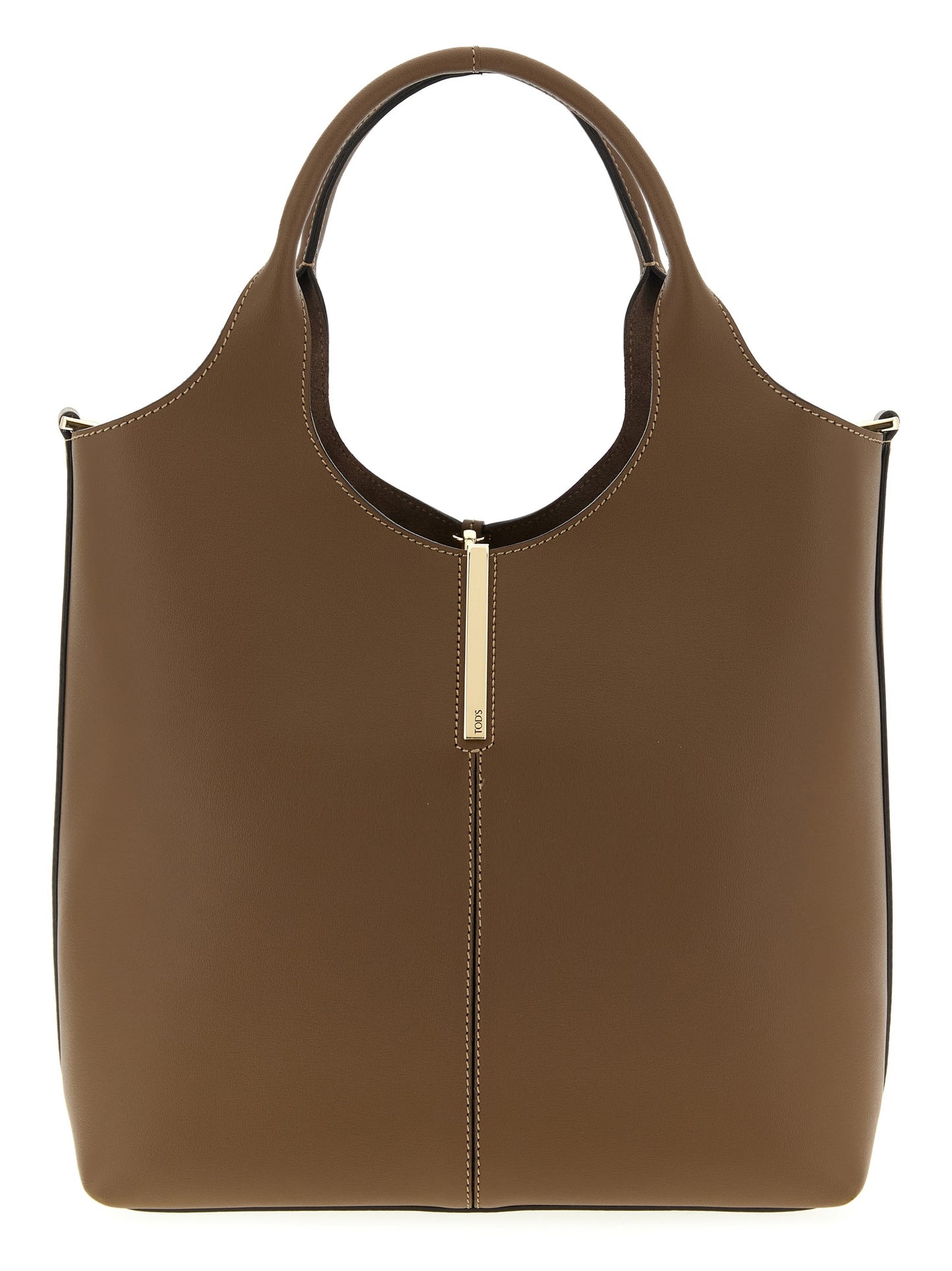 Sac à main Tod's en cuir de veau marron