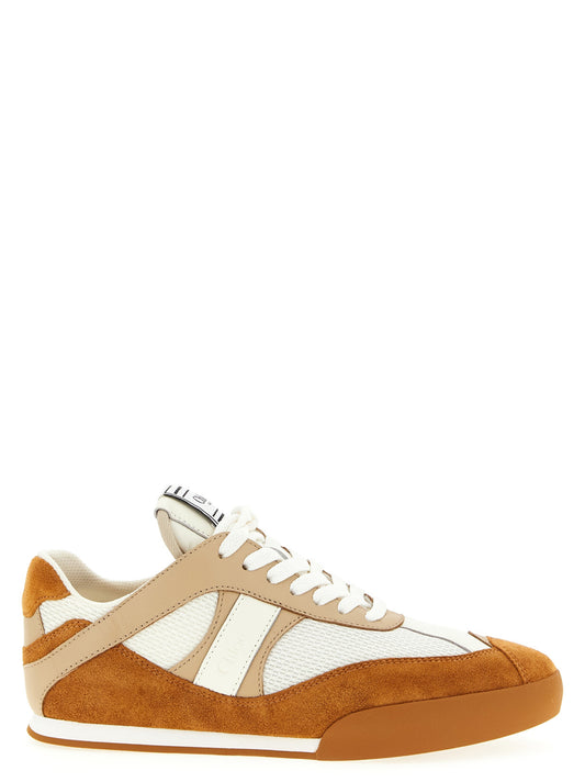 Zapatillas bajas Chloé de poliéster beige