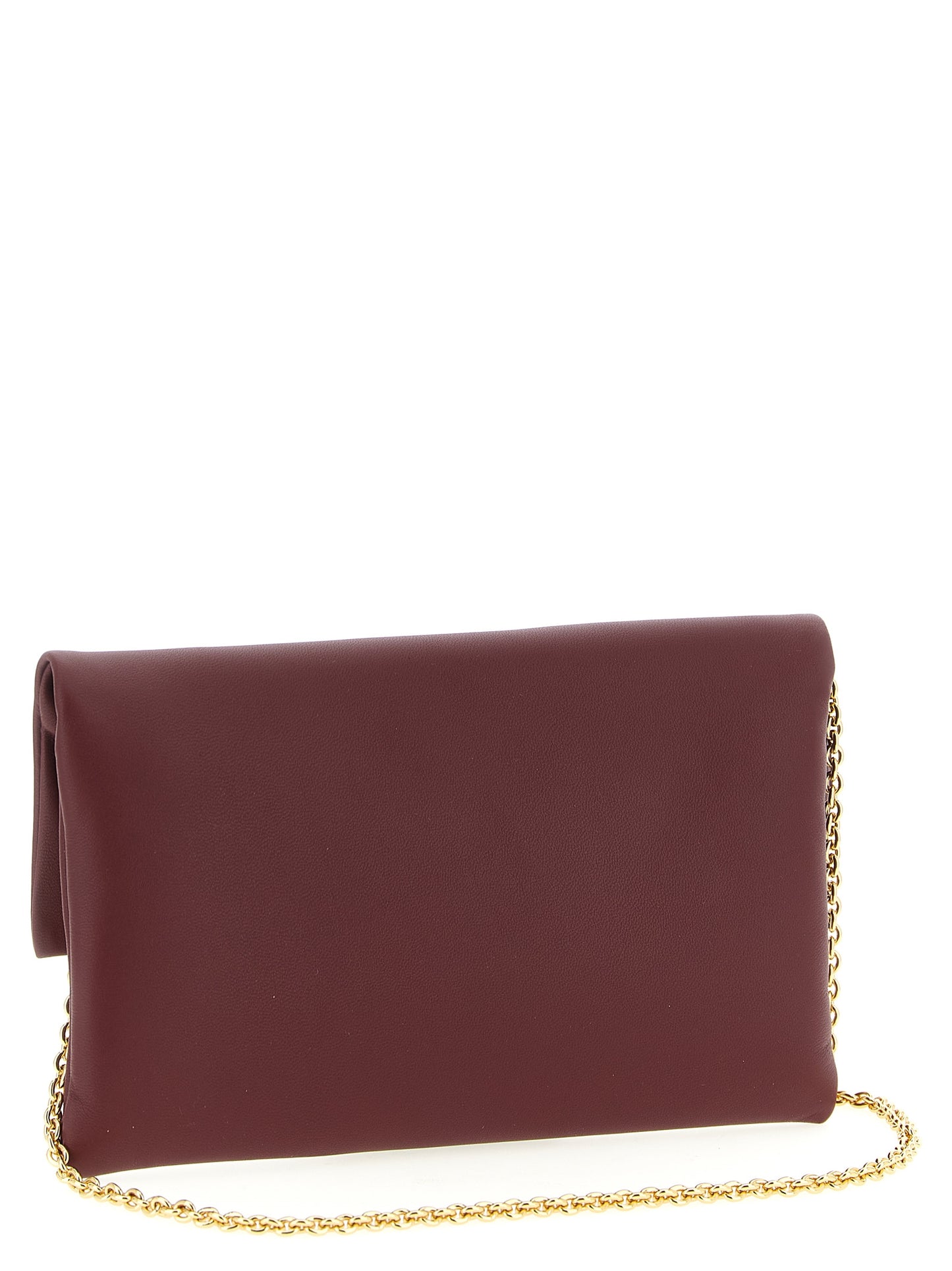 Fendi Sac fourre-tout en cuir d'agneau bordeaux