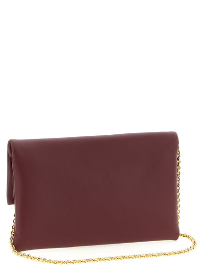 Fendi Sac fourre-tout en cuir d'agneau bordeaux