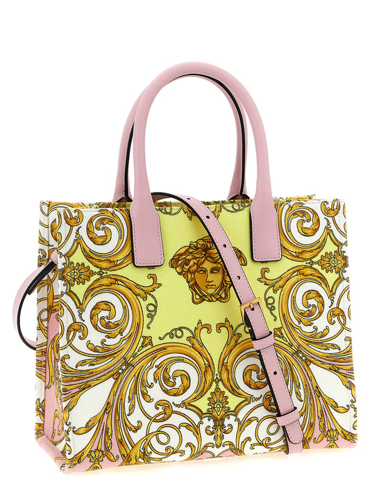 Bolso tote de algodón multicolor Versace