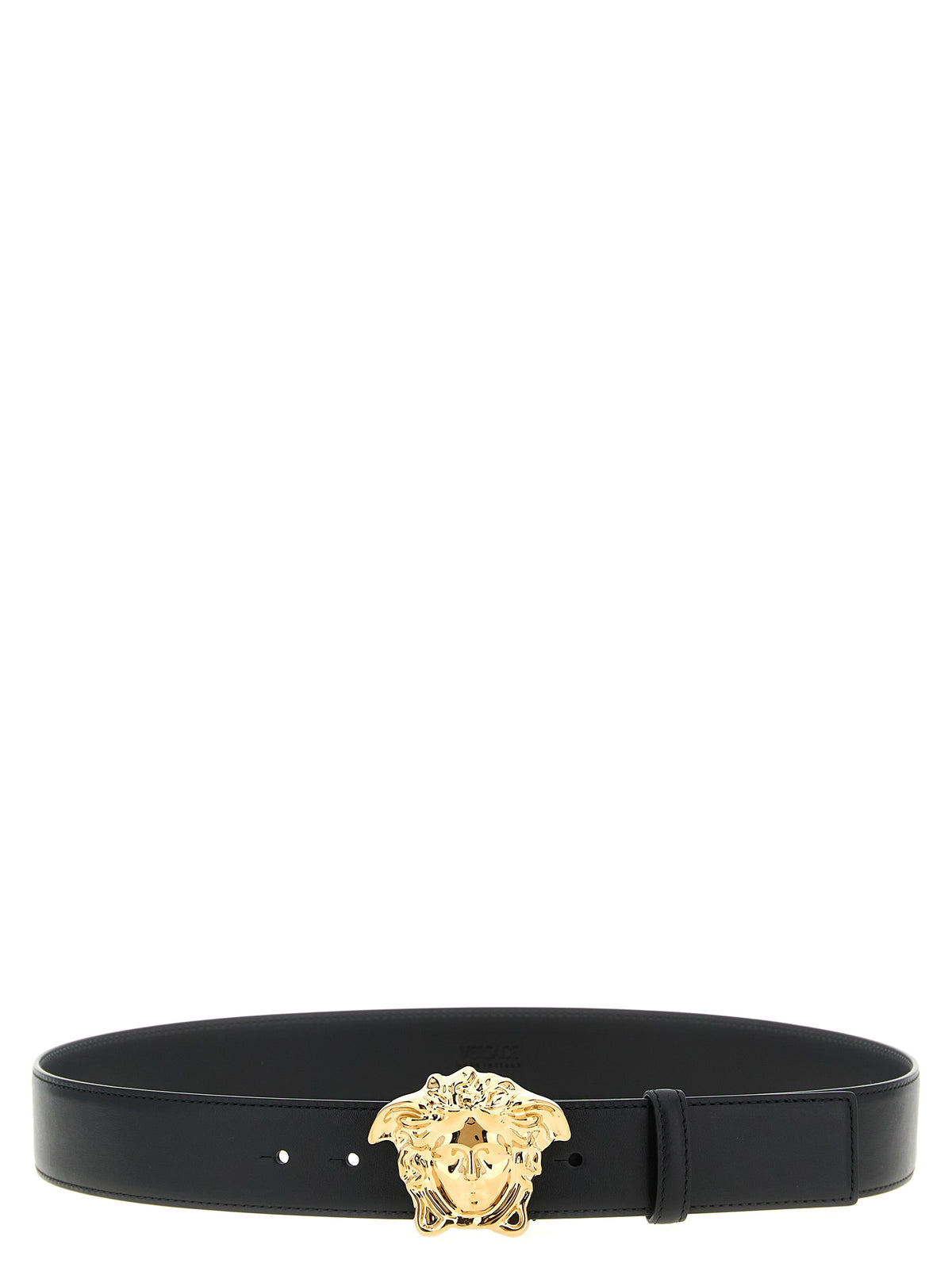 Regular Black Calfskin Versace Belt