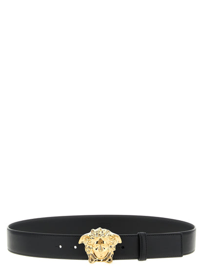 Regular Black Calfskin Versace Belt