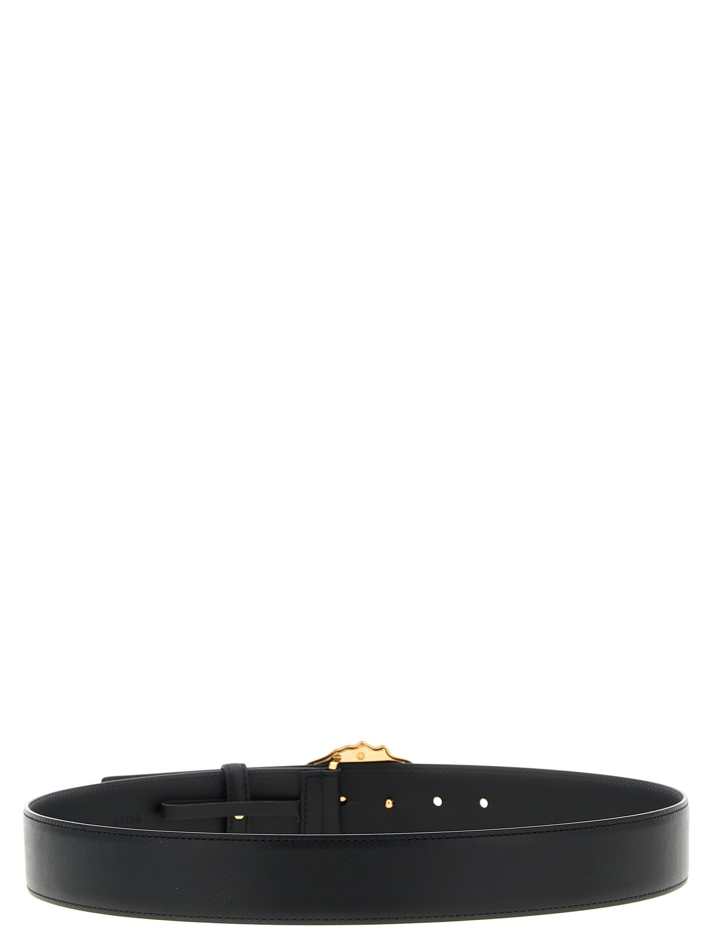 Regular Black Calfskin Versace Belt
