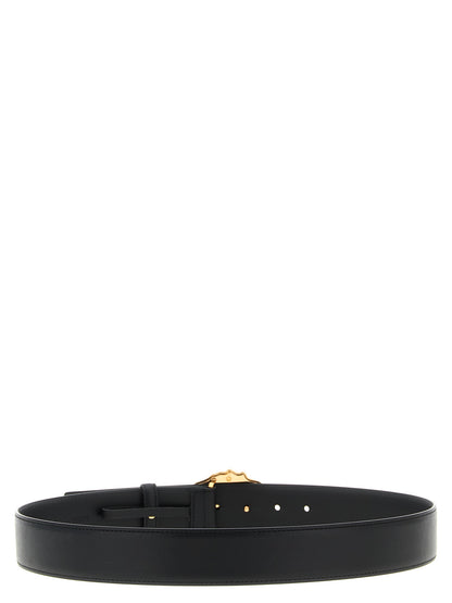 Regular Black Calfskin Versace Belt