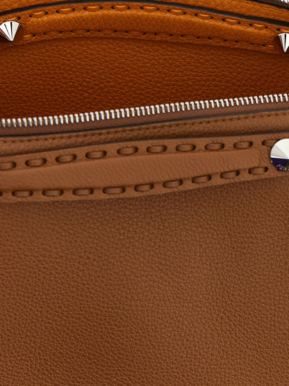 Bolso de piel de becerro marrón Fendi