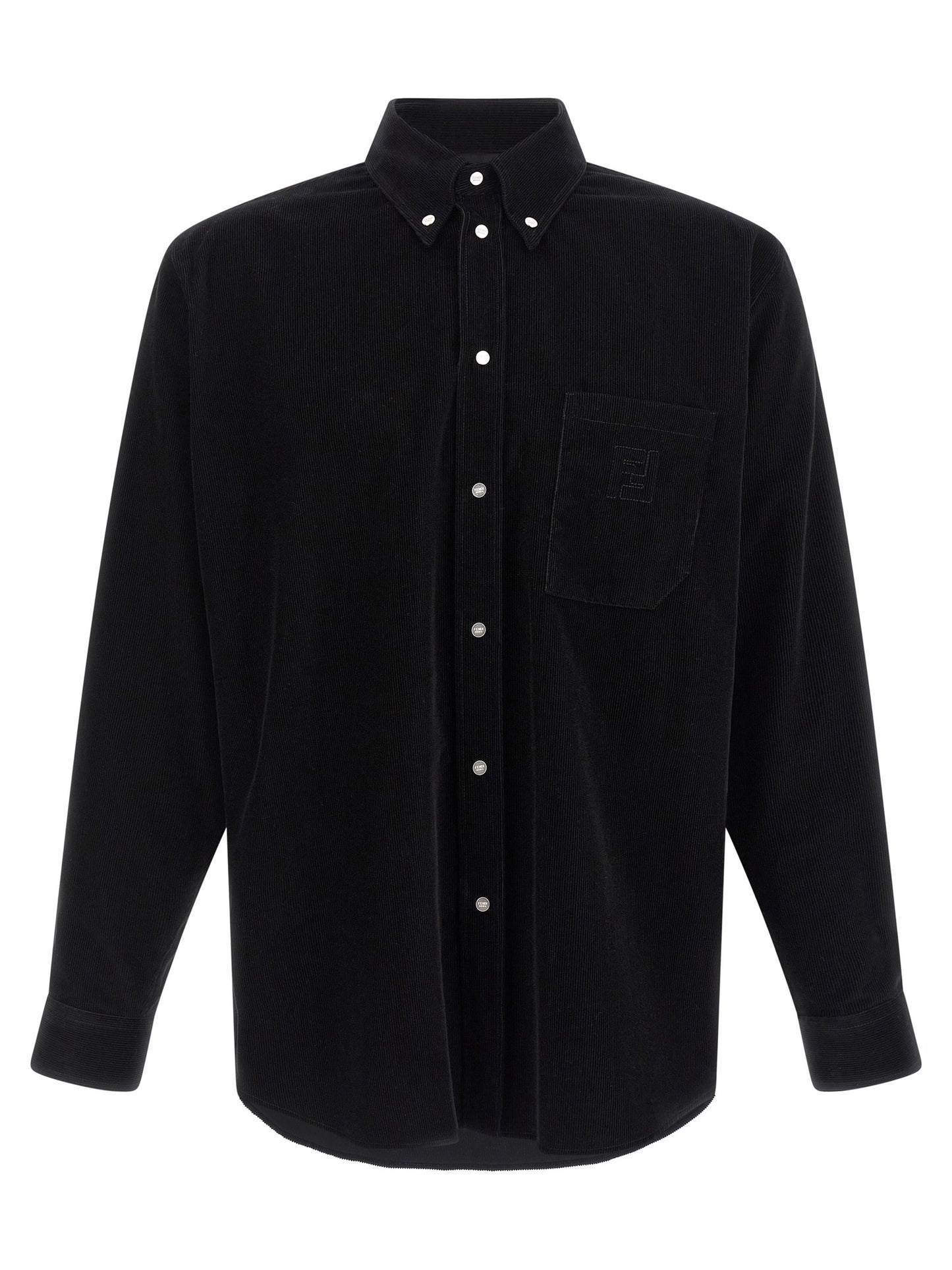 Blusa Fendi de algodón negro