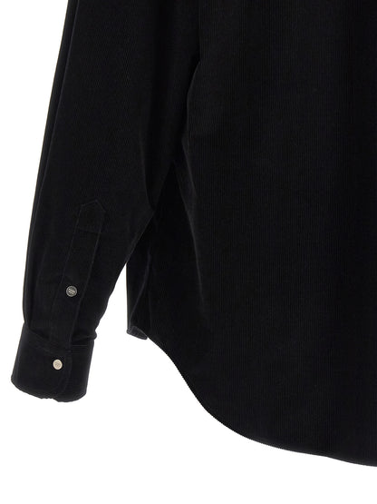 Blusa Fendi de algodón negro