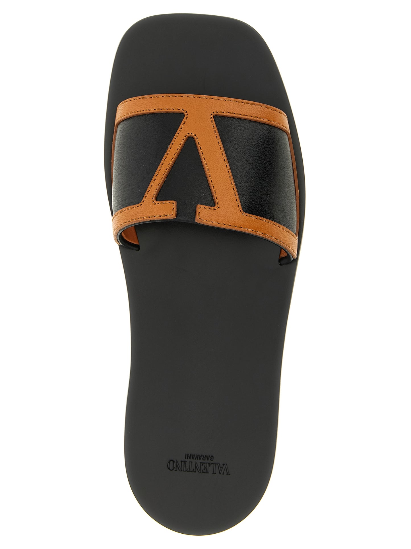 Sandalias Valentino Garavani de piel de cordero marrones