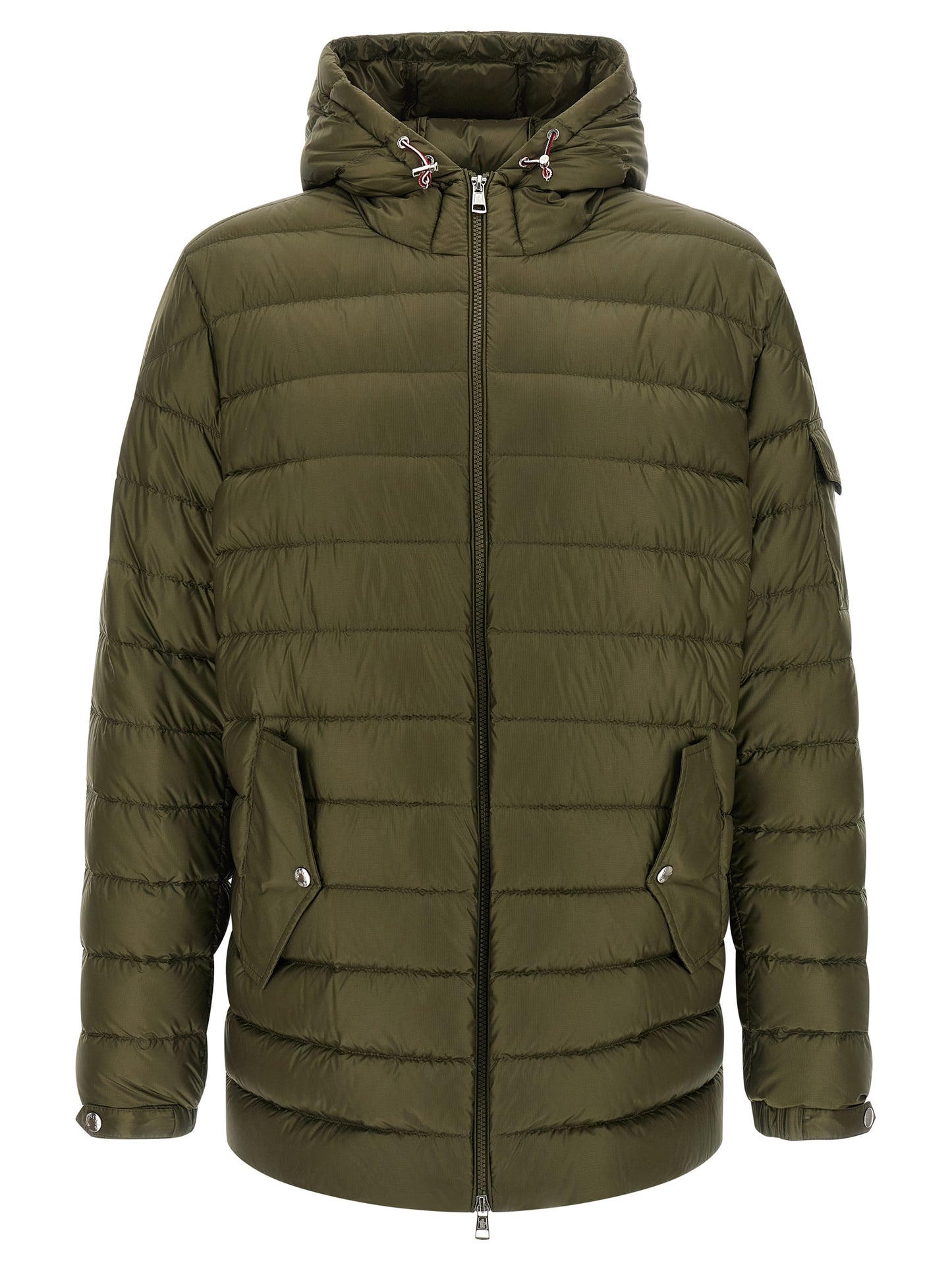 Parka Moncler en polyamide bicolore avec finition micro ripstop