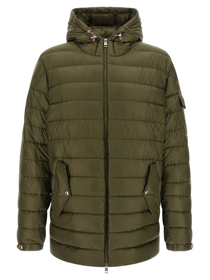 Parka Moncler en polyamide bicolore avec finition micro ripstop