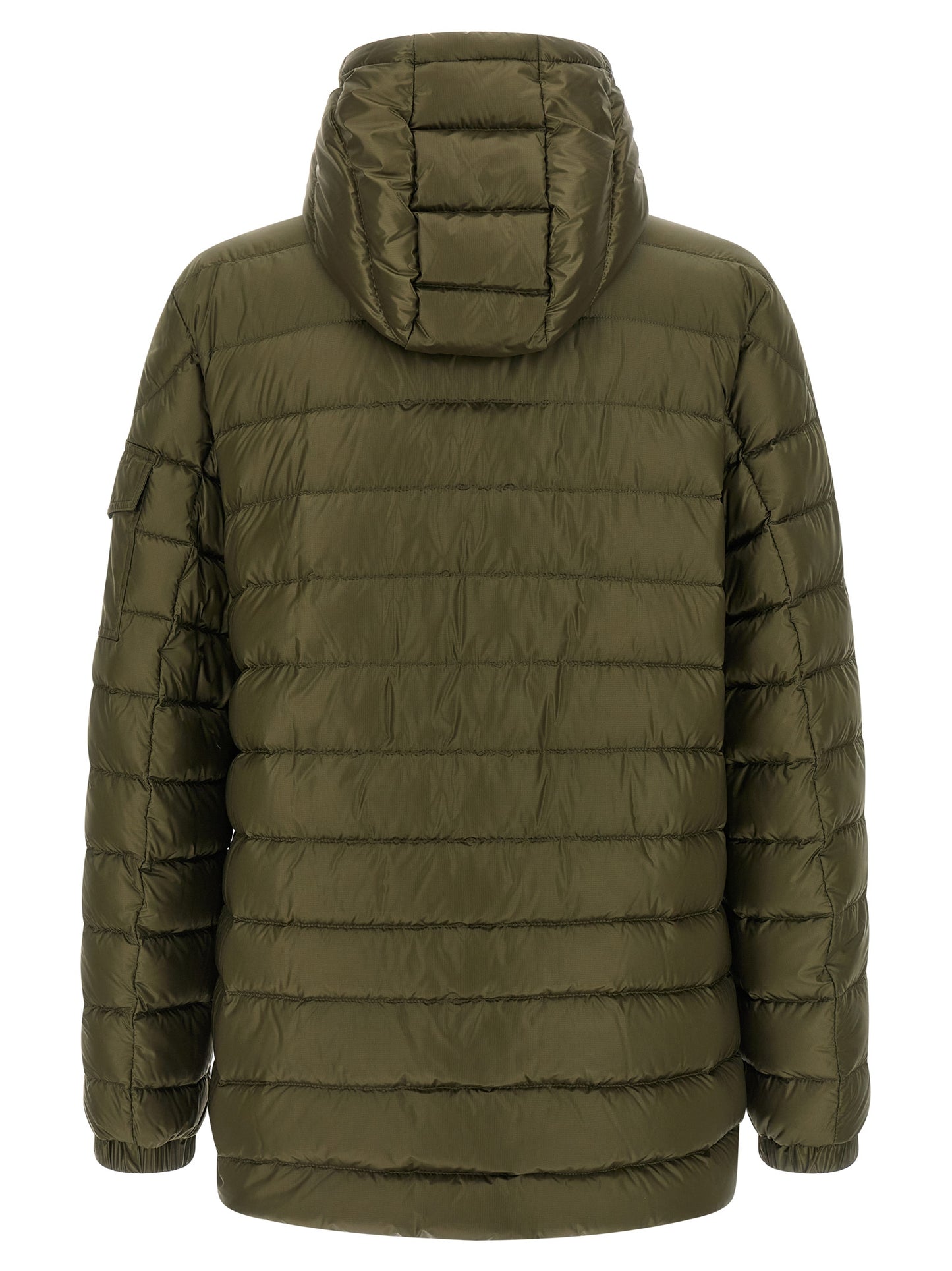 Parka Moncler en polyamide bicolore avec finition micro ripstop