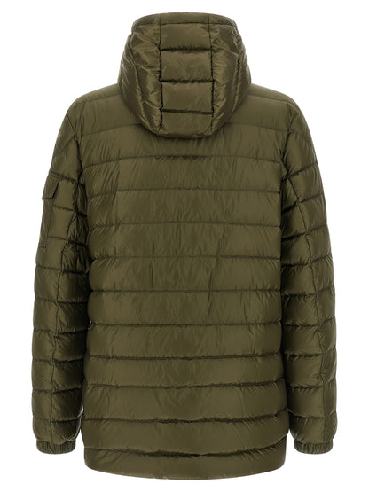 Parka Moncler en polyamide bicolore avec finition micro ripstop