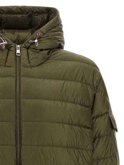 Parka Moncler en polyamide bicolore avec finition micro ripstop