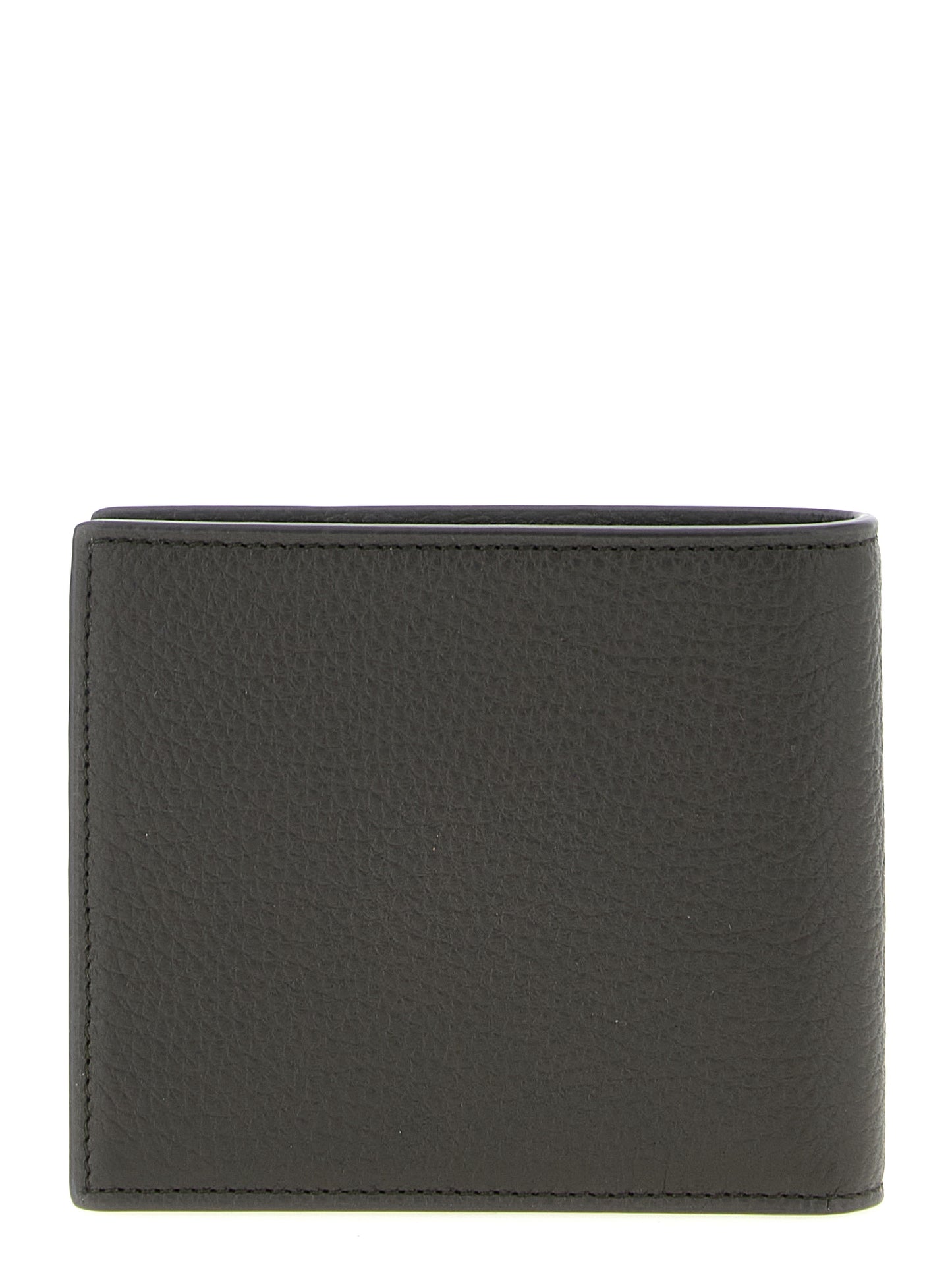 Portefeuille Saint Laurent en cuir de veau marron