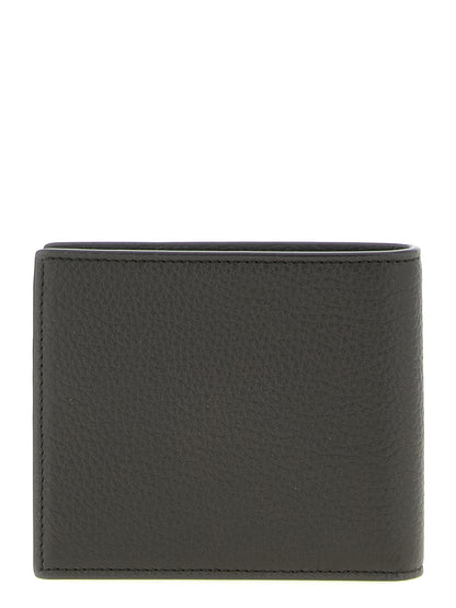 Portefeuille Saint Laurent en cuir de veau marron