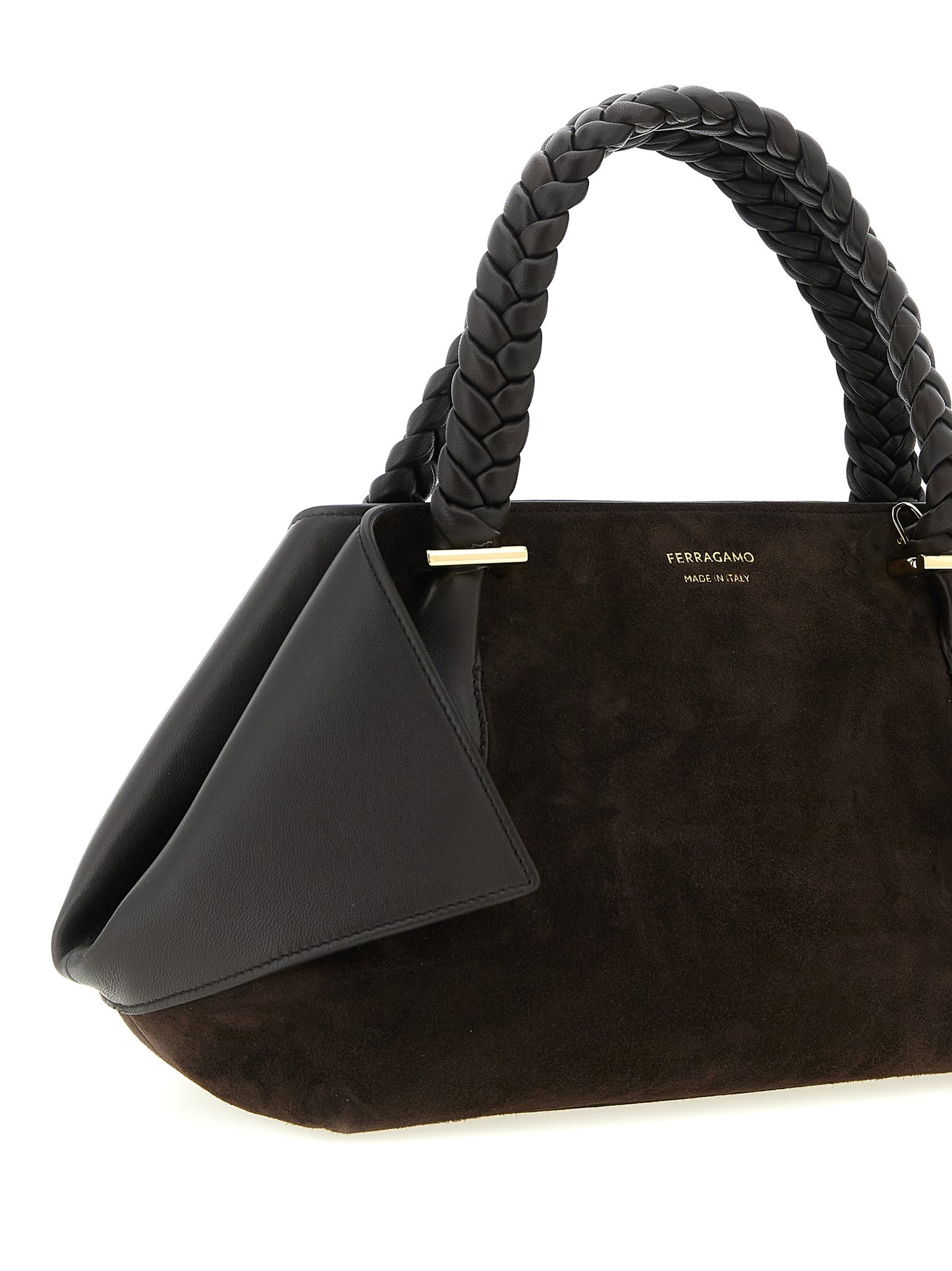 Bolso de piel de cabra marrón Ferragamo