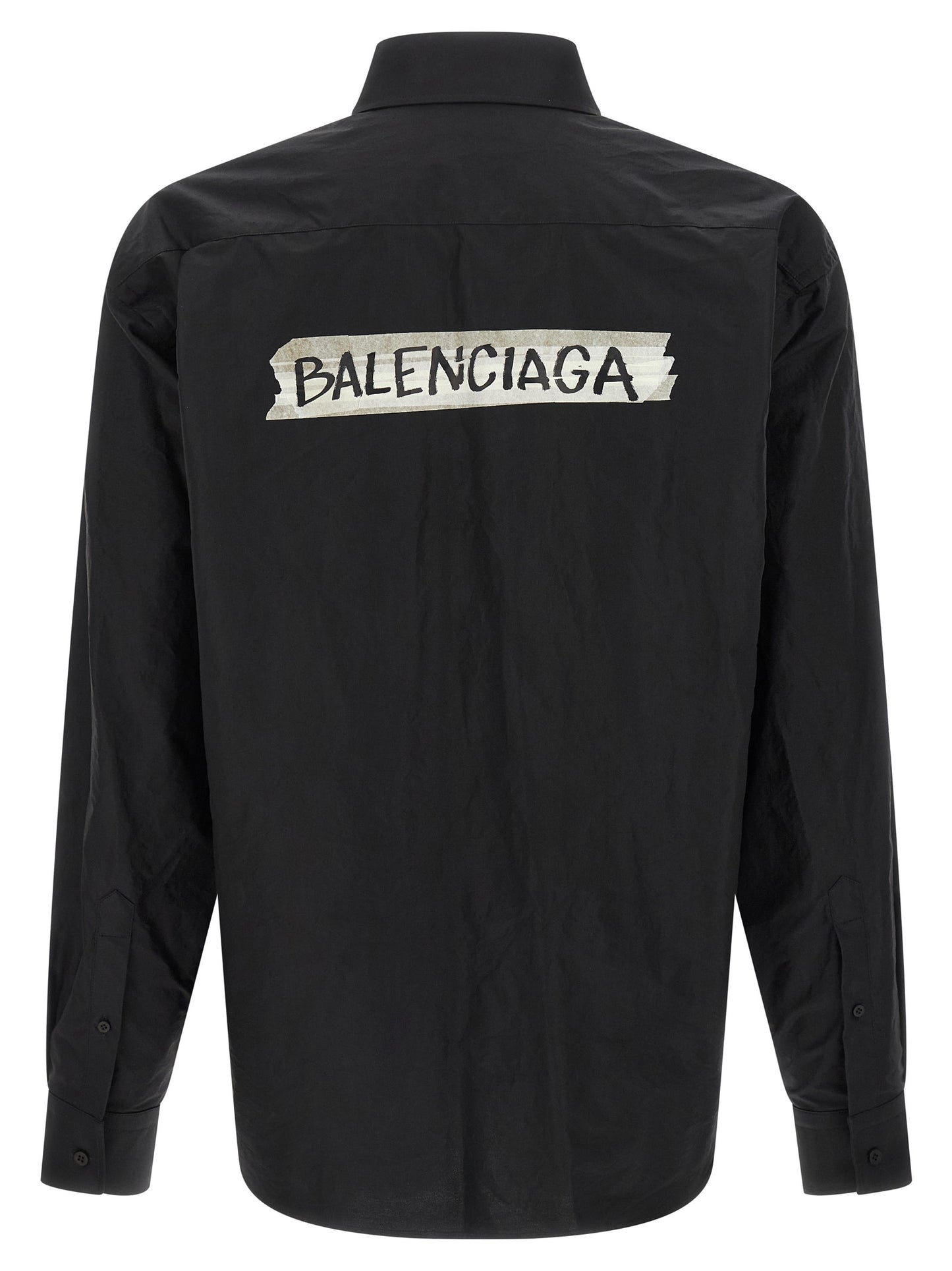 Balenciaga Blusa de algodón negra