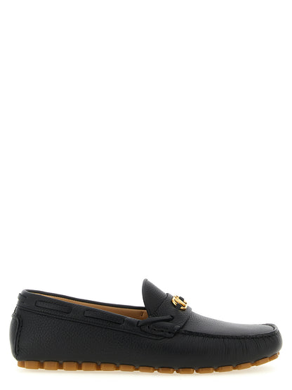 Valentino Garavani Black Calfskin Loafers