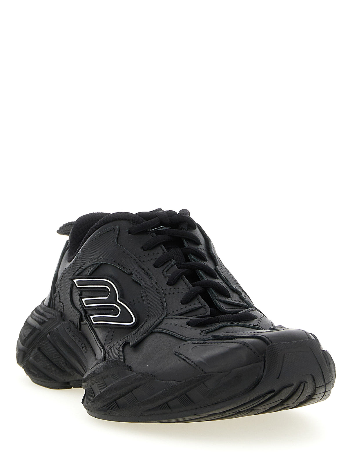 Balenciaga Black Cowhide Sneakers