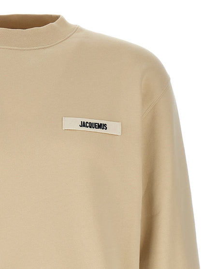 Sudadera Jacquemus de algodón beige