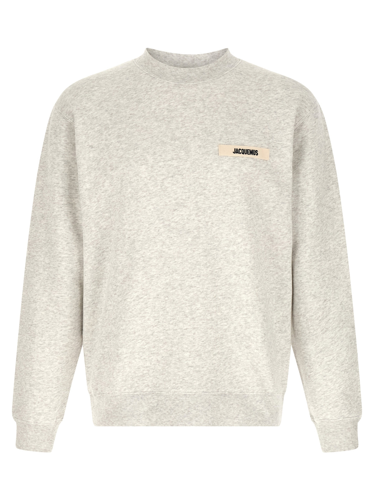 Jacquemus Sudadera De Algodón Gris Modelo Gros Grain