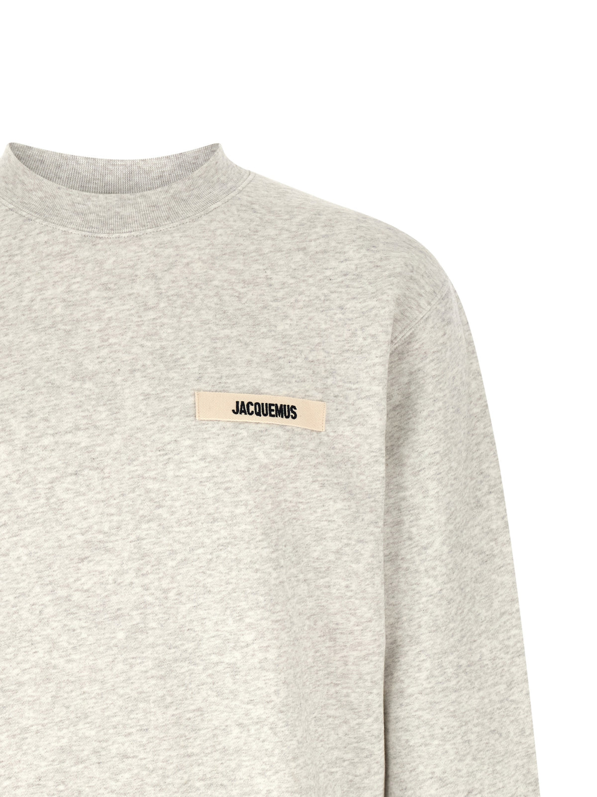 Jacquemus Sudadera De Algodón Gris Modelo Gros Grain