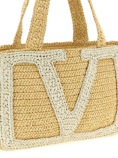 Bolso tote Valentino Garavani de viscosa blanca