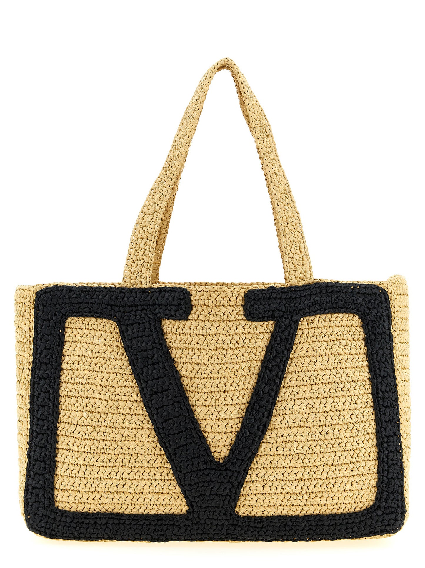 Bolso tote Valentino Garavani negro de viscosa