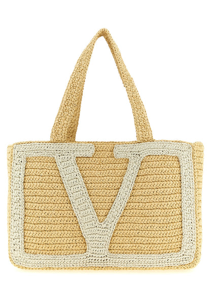 Bolso tote Valentino Garavani de viscosa blanca