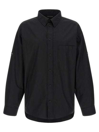 Balenciaga Black Cotton Blouse