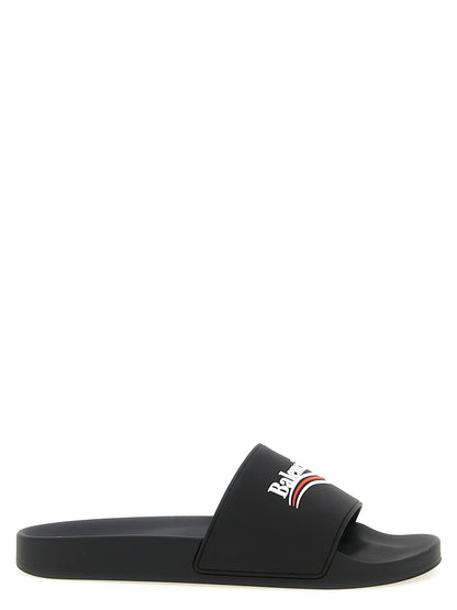 Balenciaga Sandalias De Plástico Negro Contemporáneo