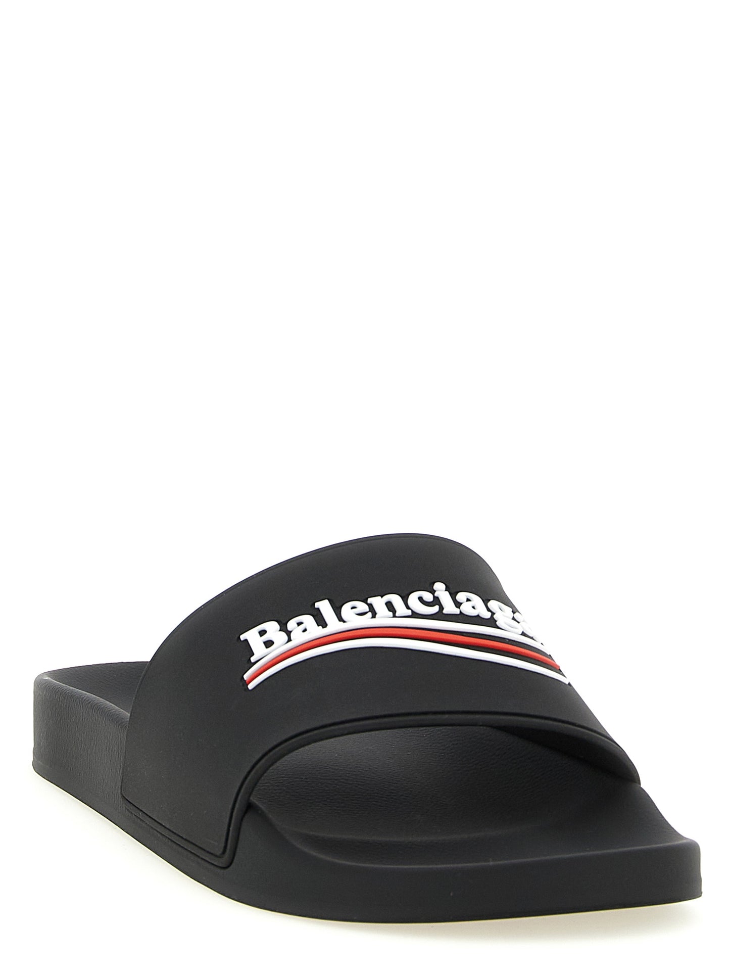 Balenciaga Sandalias De Plástico Negro Contemporáneo