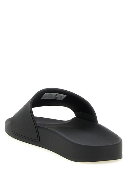 Balenciaga Sandalias De Plástico Negro Contemporáneo