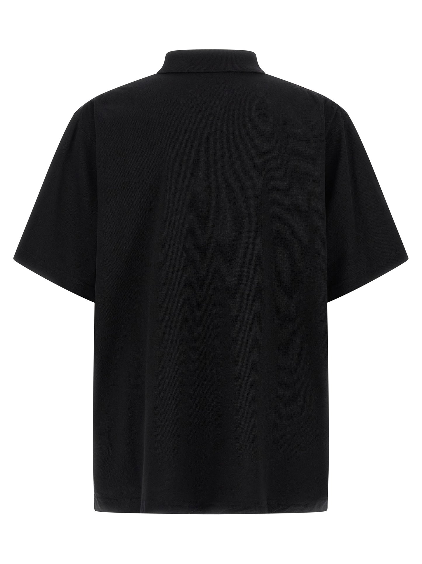Polo Balenciaga de algodón negro