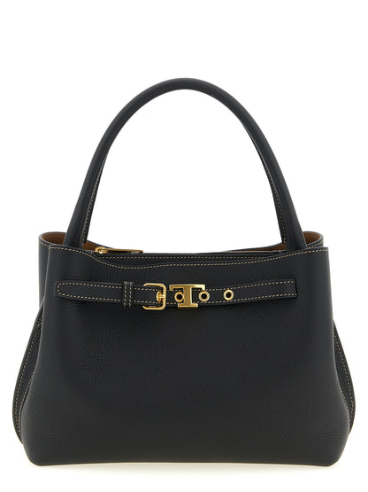 Sac à main Tod's en cuir de veau noir