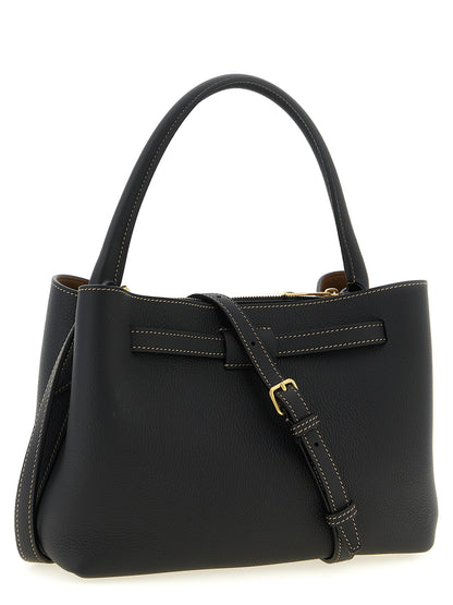 Sac à main Tod's en cuir de veau noir