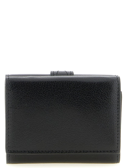 Chloé Paddington Collection Black Buffalo Leather Card Holder
