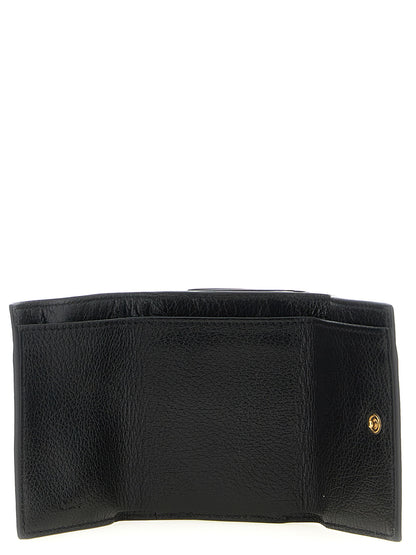 Chloé Paddington Collection Black Buffalo Leather Card Holder