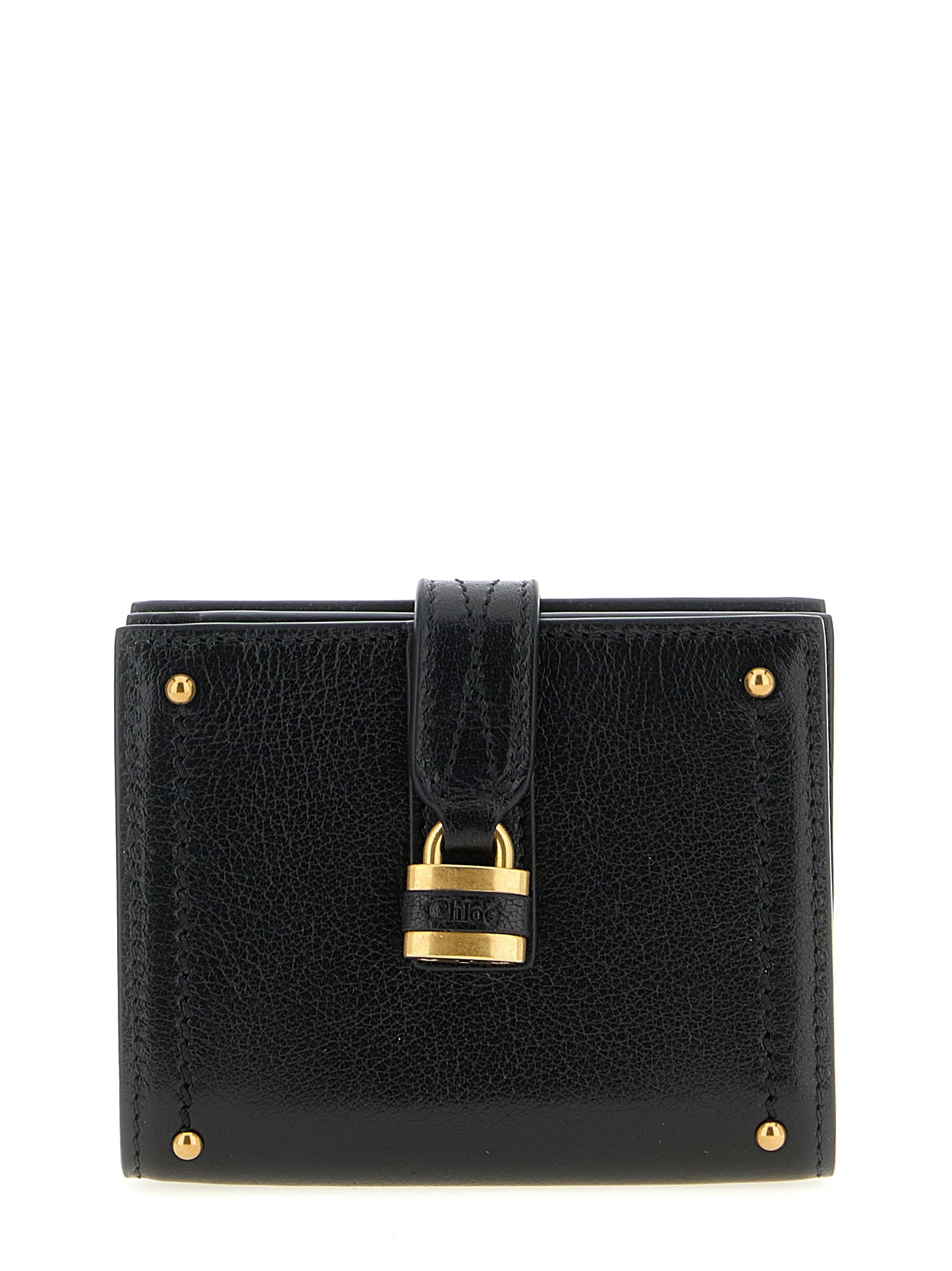 Porte-cartes Chloé en cuir de buffle noir modèle Paddington