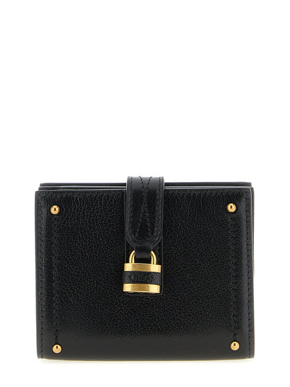 Porte-cartes Chloé en cuir de buffle noir modèle Paddington