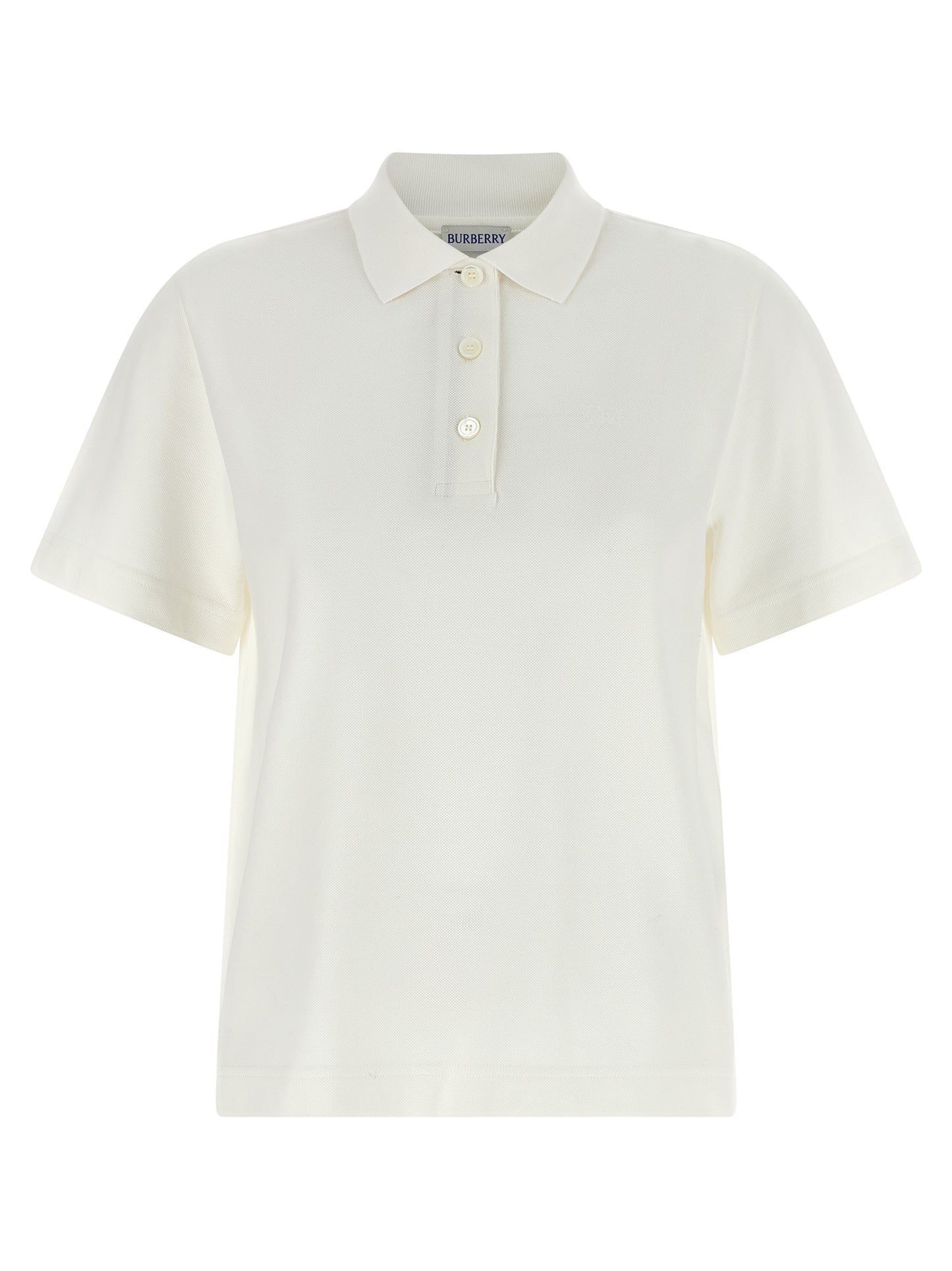 Burberry Polo en Coton Blanc - Modèle Priscilla