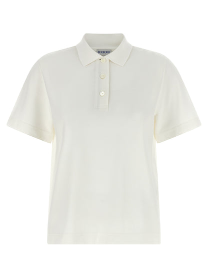 Burberry Polo en Coton Blanc - Modèle Priscilla