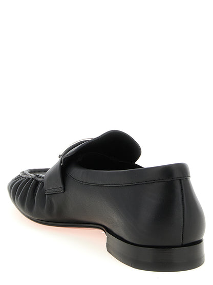 Mocassins à enfiler en cuir de veau noir Christian Louboutin