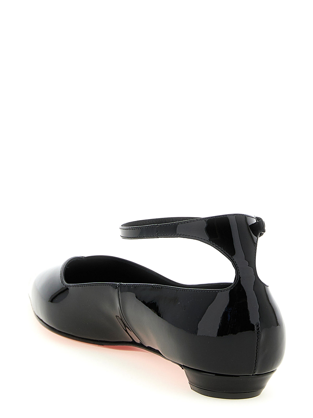 Christian Louboutin Women's Black Leather Ballet Flats