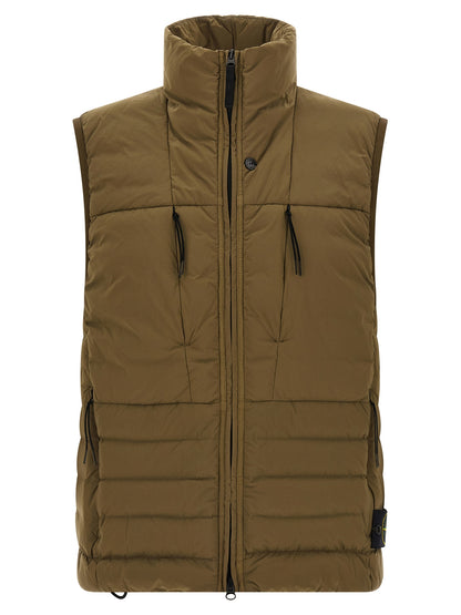 Chaleco sin mangas de poliamida bicolor Stone Island