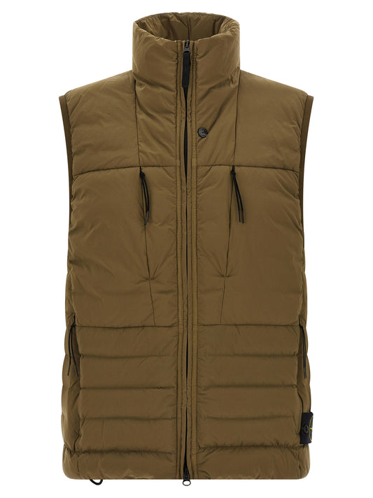 Chaleco sin mangas de poliamida bicolor Stone Island