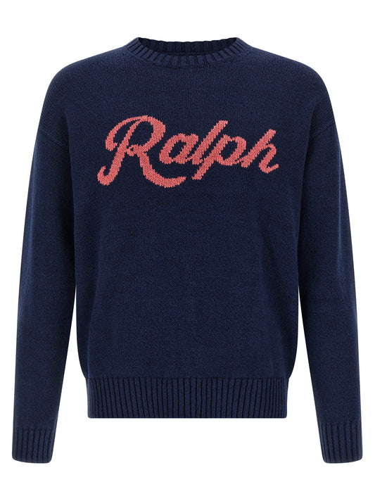 Polo Ralph Lauren Cardigan en Lin Bleu Vêtement Léger