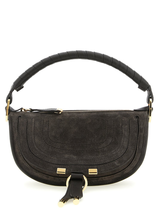 Bolso de hombro Chloé de piel de becerro marrón