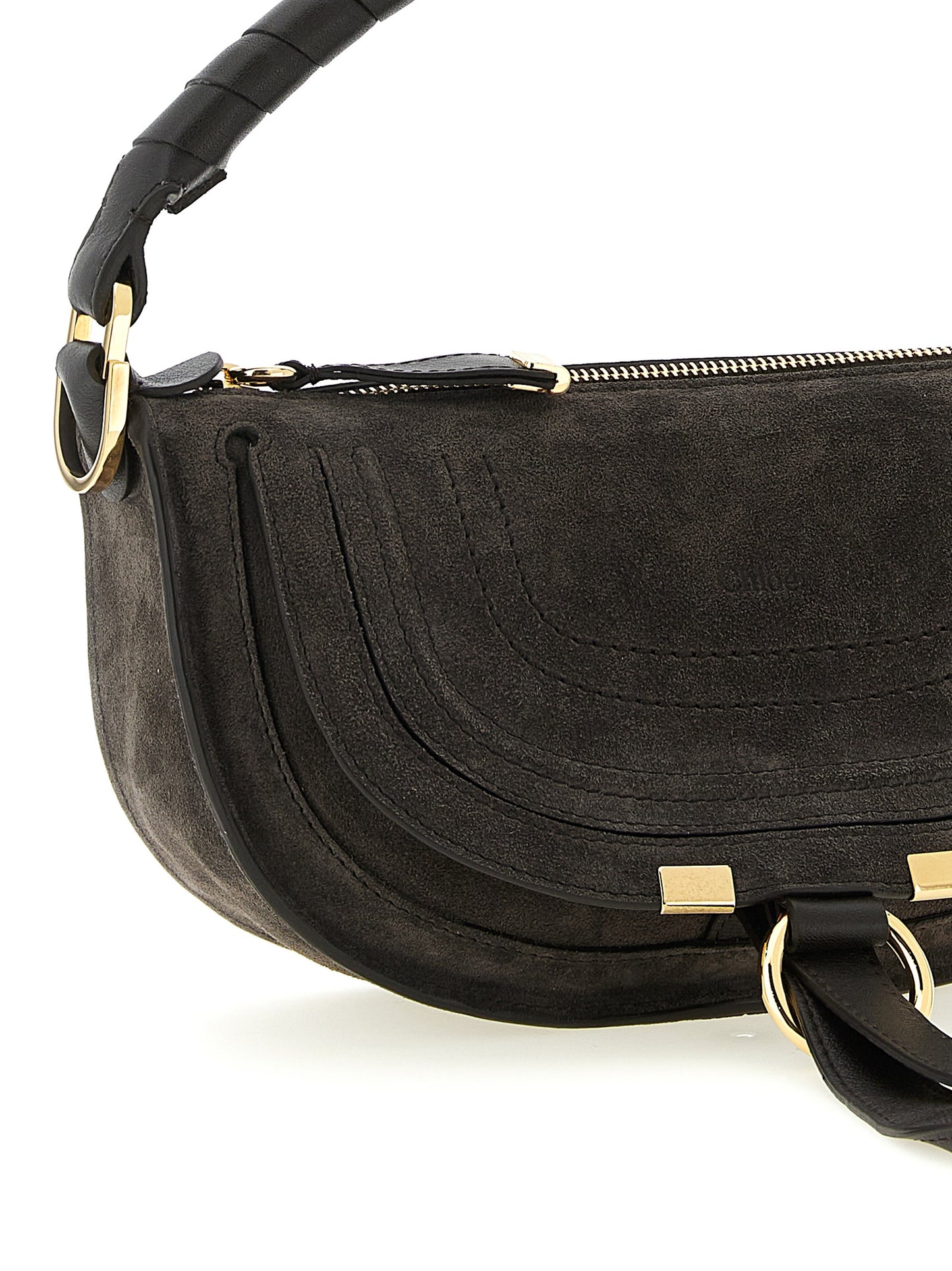 Sac à bandoulière Chloé en cuir de veau marron